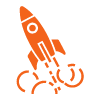 Space rocket icon.